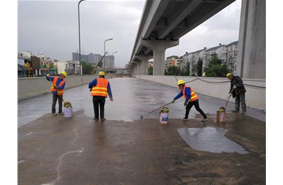  聚天門冬氨酸酯脲防水涂料在成渝高速入城段 改造工程-橋梁橋面防水工程中的應用